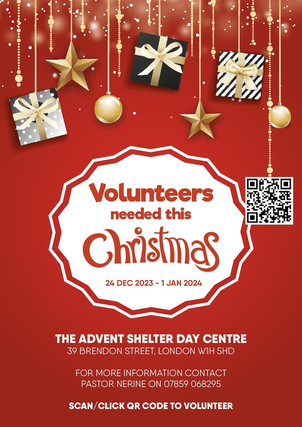 Volunteers Needed for the Advent Shelter Day Centre