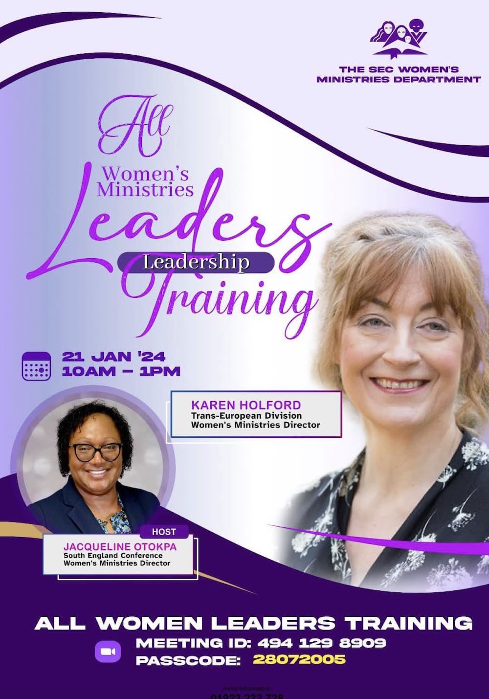 All women’s ministries leadership conference