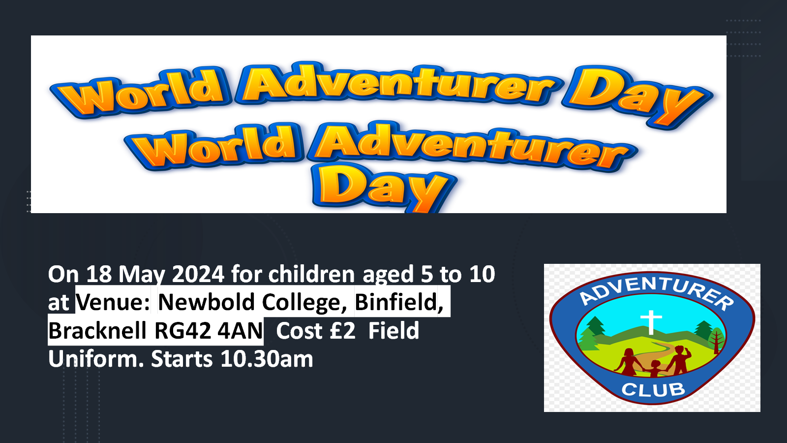 World Adventurer Day