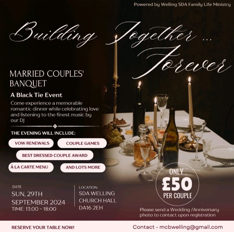 Married Couples’ Banquet – 29 September 2024