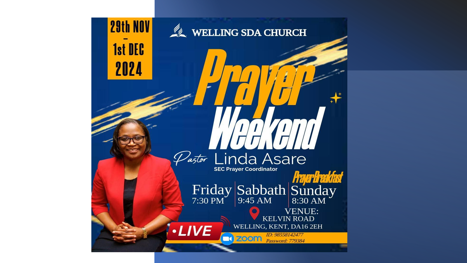 Prayer Weekend – 29 November 2024-1 December 2024